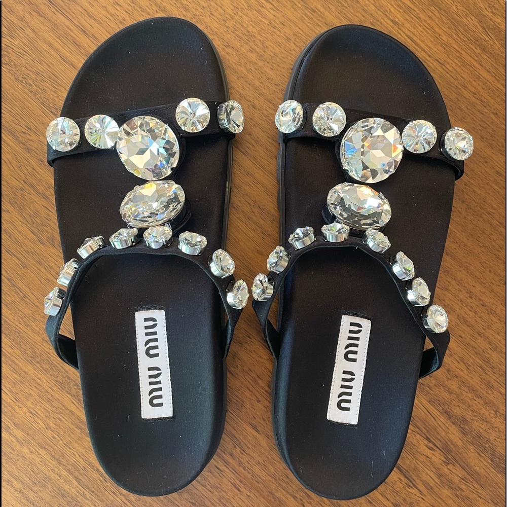 Miu Miu Jeweled Sandals || SZ 39 || NEVER BEEN WORN